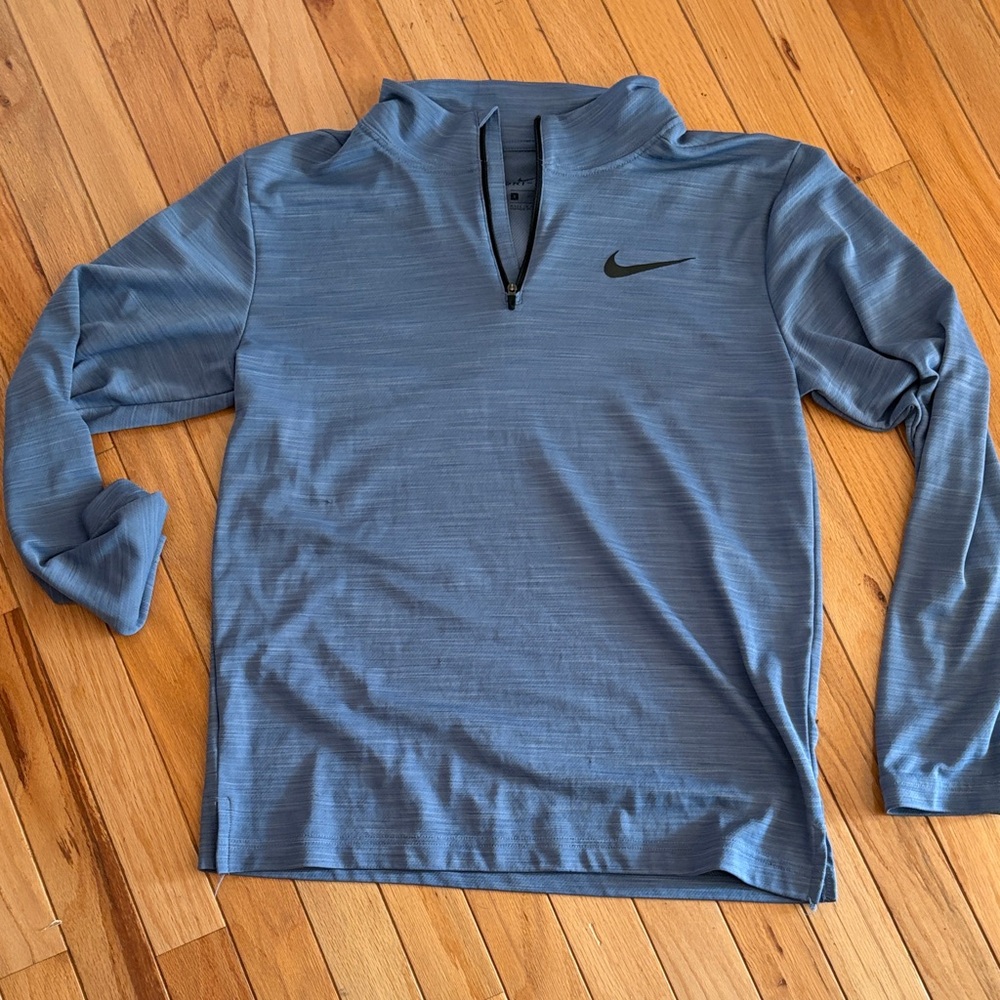 Nike Light Blue Half-Zip Athletic Pullover
